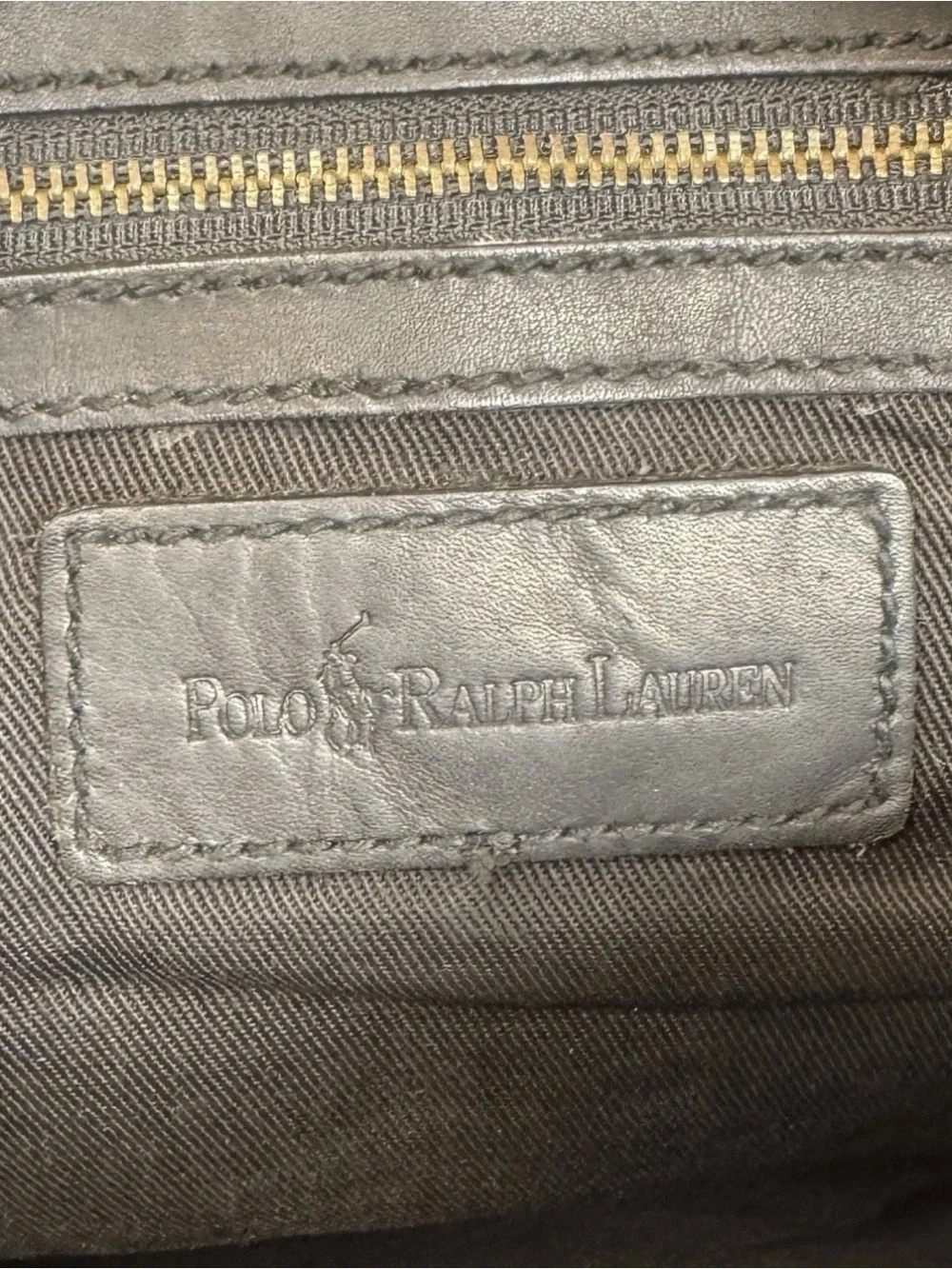 Ralph Lauren Black Leather Top-Handle Satchel Boston Speedy
